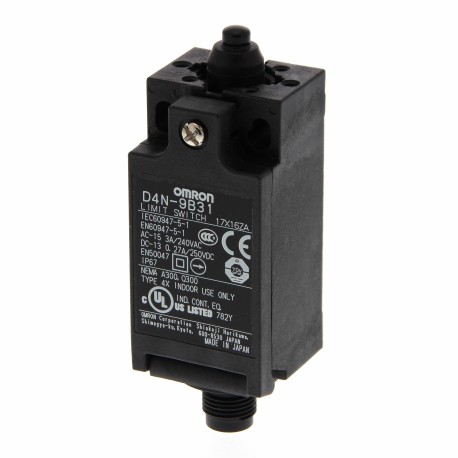 OMRON D4N-9B31 D4N-9B31 D4N 0229A D4N9B31 OMRON Plastic 2NC Slow Plunger flat M12